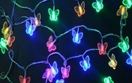 10M 38LEDs butterfly led string lights outdoor indoor Christmas Lights Holiday Wedding Party Decotation lights waterproof AC110V/220V