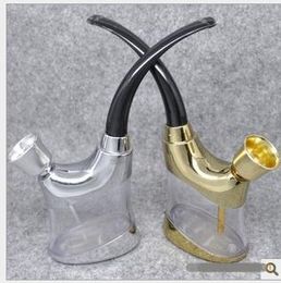 ZB503 dual purpose water pipe | with flashing gold and silver 2 Colour hoses |