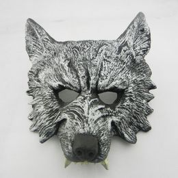 Great Quality Horror Wolf Head PU Mask Masquerade Cosplay Bar Performances Decorations Devil Masks For Halloween Party NightClub