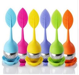 Tea Infuser Non-toxic Silicone 7 Colours Strainer Tools for Brewing Device Herbal Spice Philtre Kitchen Accessories