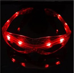 Christmas kids Spiderman LED Light Flashing Glasses Gift Cheer Dance Mask Halloween Days Gift Novelty LED Glasses Led Rave Toy Party Glasses