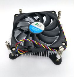 New Original Super thin 1U 1156 1155 copper core CPU radiator thick 28mm single ball silent fan