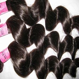 POP Star Lowest Price virgin loose weave Brazilian wave hair 300g/lot Not Dealer