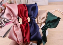 order wholesale hair UK - Free shipping Hair Ornament Ribbon Double Layer Bowknot Hairpin Hoop Fashion Handmade Fabric Headdress TG183 mix order 30 pieces a lot