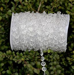 30 Metres Diamond Crystal Acrylic Beads Roll Hanging Garland Strand Wedding Birthday Christmas Decor DIY Curtain WT052277W