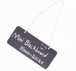 Wooden Mini Blackboard Small Hanging Chalkboard Message Memo Note Board Wordpad With String Wedding Party Decoration