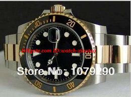 Top Quality Luxury Gift Box Black Ceramic Bezel Dial 116613 16613 Stainless Steel Automatic Mens Men's Watch Watches