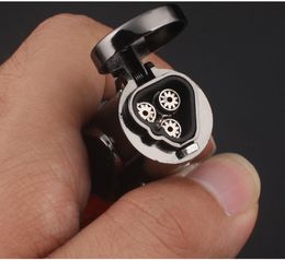 100 High Quality Windproof Triple Jet Flame Torch Cigar Lighter Refillable Gas Cigarette Cigar Lighter Windproof with Key