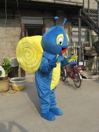 Hot high quality Real Pictures Deluxe snails mascot costume fancy carnival costume free shipping