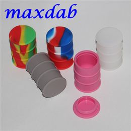wholesale silicone oil drum barrel container large butane hash oil silicone container dabber tool for dry herb jars dab