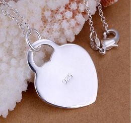50pcs plating 925 Sterling Silver Medium size Heart Pendants 3.5*2.4CM Charms Pendants Jewellery High Quality Fit Bracelet Necklace