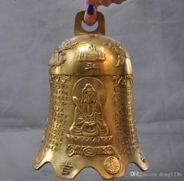 China buddhism temple brass Dragon Phoenix kwan-yin sakyamuni buddha Zhong bell