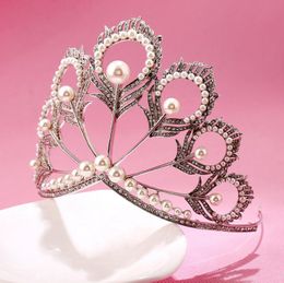 Free Shipping bridal jewelry wedding headpieces crowns with crystal pearl wedding headwear wedding accessories jewelry For Women L-Dress12