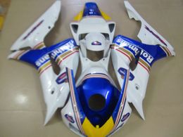 Injection Moulding ABS plastic fairing kit for HONDA CBR1000RR 06 07 white blue fairings set CBR1000RR 2006 2007 OT11