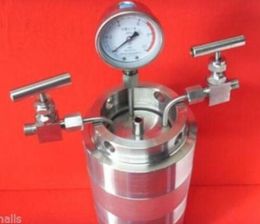 200ml Hydrothermal synthesis Autoclave Reactor vessel inlet outlet gauge 6Mpa