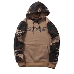 2018 New Mens Camo Euro Size Hoodies STYLE Letter Printed Hooded Pullover Free Shipping Fashion Street Sweatshirt