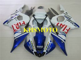 Injection mold Fairing kit for YAMAHA YZFR6 03 04 YZF R6 2003 2004 YZF600 ABS Top Blue white Fairings set+Gifts YN31