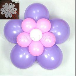 20 pcs/lot Balloons flower shape clip Foil latex balloon Flower air balls inflatable toys wedding party birthday decorantion