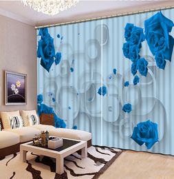Classical 3d Curtain Flower vine 3d Stereoscopic Curtains For Bedroom Living Room Fine Art Home Decoration Window Curtain