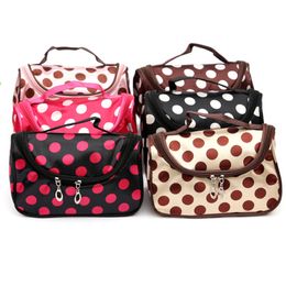 Zipper Makeup Bag Travel Storage Bag Hearts Zebra Lips Dots Cosmetic Bags Toiletry Clutch Organiser Wash Bag