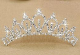 best selling wedding accessories luxury rhinestone silver bridal crowns women formal ceremony shining princess crowns