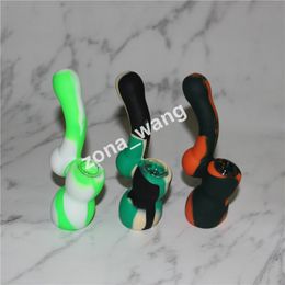 Popular Mini Silicone Mouthpieces for bong 85mm Tall Nozzle Pipe for Glass Hookah Bong Water Bubbler Tobacco Smoking Accessories