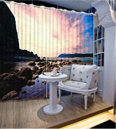 custom window for living room luxurious Waves stone curtains kitchen home goods curtains blackout curtain