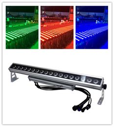 10 units 18 x 15 RGBWA 5 in1 waterproof led washer wall exterior led wall washer light led outdoor wall washer uplights