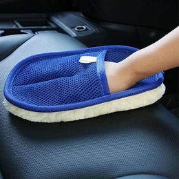 New Car Washer Tool 1PC Car Wash Clean Sponge Brush Glass Cleaner Blue Wave Cars Wash Triangle High Quality 15