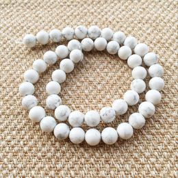 8mm Natural Stone white Turquoise Beads DIY Jewellery Finding Necklace Earrings Making
