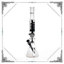 18 inch Phoenix beaker bong Hookahs Freezable coil big glass bongs showerhead perc glycerin bongs coil heady glass smoking waterpipe build a bong