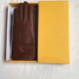 Designer High Quality Ladies Fashion Casual Men Gloves Leather Thermal Women's Wool Glove in Variety of Colours