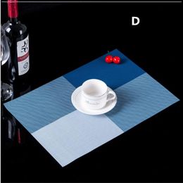 PVC Placemat Non-Slip Plastic Table Mat Water-proof Dining Place Mats Plate Dish Kitchen Table Pads Accessories