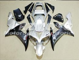 3 free gifts Complete Fairings For Yamaha YZF 1000 YZF R12002 2003 Injection Plastic Motorcycle Full Fairing Kit Silver Black I2