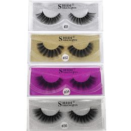 New Arrival 3d Mink eyelashes Thick real mink Hair false lashes Eye Lash Makeup Extension fake Eyelashes 7 Styles