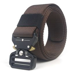 Army Tactical Waist Belt Man Jeans Male Military Casual Canvas Webbing Nylon Duty Strap