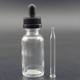 30ml clear glass bottle with dropper, 1 oz glass dropper bottle, blue, green, amber bottles available in more sizes LX1180