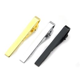 Glaze Sier Gold Black Tie Clips Suits Suits Shirt Necktie Ties Bar Clasps Mashing Modern for Men Will and Sandy