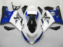 black blue white faring kit for suzuki gsxr600 gsxr750 04 05 k4 aftermarket gsxr600 750 2004 2005 fairings set vy78