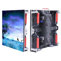 Stage show background display P3.91 Indoor 500x500mm SMD2121 led die casting rental display cabinet nova card for TV station