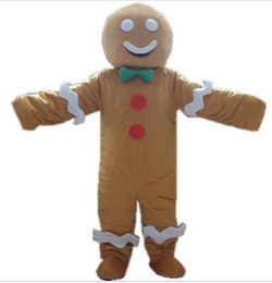 Gingerbread man Monster Mascot Costume Lovely cookies boy Cospaly Cartoon animal Character adult Halloween party costume Carnival Costume