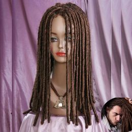 Dreadlocks African brown Wig Long Curls Rolls Costume Theatre Party Cosplay Wig