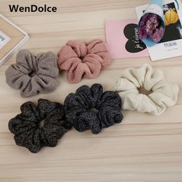 20 pcs/lot New hot Korean fashion women's hair ornaments wholesale knitting scrunchies no crease hair ties