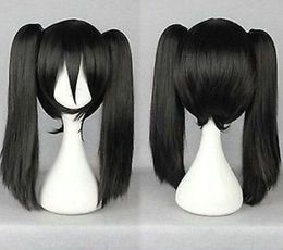 Straight Medium Pigtail Ponytail Women's Cosplay Anime Hair Wig Wigs