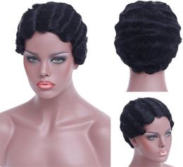 Zhifan Perruques Courtes Femmes Afro Américaines Cheveux Bouclés Tissent Des Coiffures Perruques Bouclées Regardent Rose Naturelle Filet De Cheveux