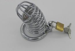 Male Chastity Devices Cock Cages Stainless Steel Chastity Bondage Fetish SM Sex Toys Art Cage Device With Chastity Penis Lock by DHL