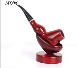 Rosewood Alley Fighting Mahogany Men Philtre Portable Smoking Pipe