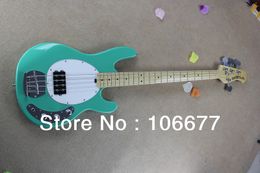 Free Shipping !! Hot Sale High Quality Ernie Ball Musicman Music Man Sting Ray 4 Strings Green Electric Bass Guitar In Stock