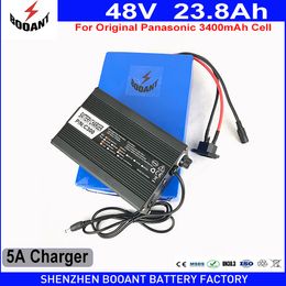 BOOANT 48V eBike Battery for Original Panasonic 18650 13S 7P Battery For Bafang Motor 1200W 48V 24Ah Lithium Scooter Battery