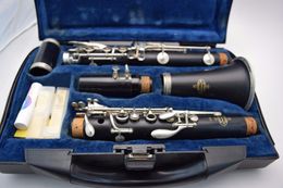 BUFFET B12 B Flat 17 Keys Clarinet Ebony Body Professional Woodwind Instruments Silver Plated Button Musical Instrument With Cleaning Cloth